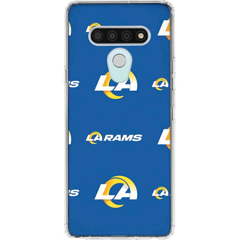 NFL Los Angeles Rams Blitz Series LG Stylo 6 Clear Case