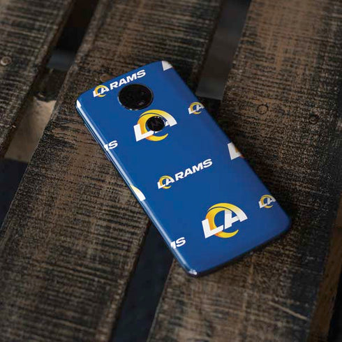 NFL Los Angeles Rams Blitz Series Moto E5 Plus Skin