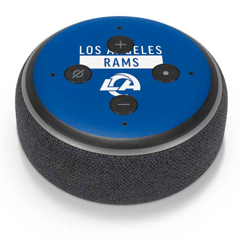 NFL Los Angeles Rams Blue Performance Series Amazon Echo Dot Skin
