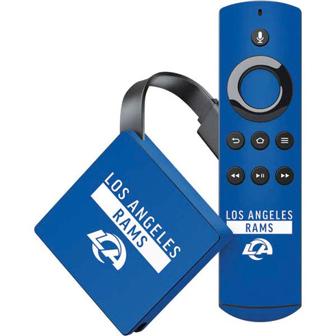 NFL Los Angeles Rams Blue Performance Series Amazon Fire TV Skin