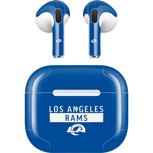 NFL Los Angeles Rams Blue Performance Series Apple AirPods (3rd Gen 2021) Skin