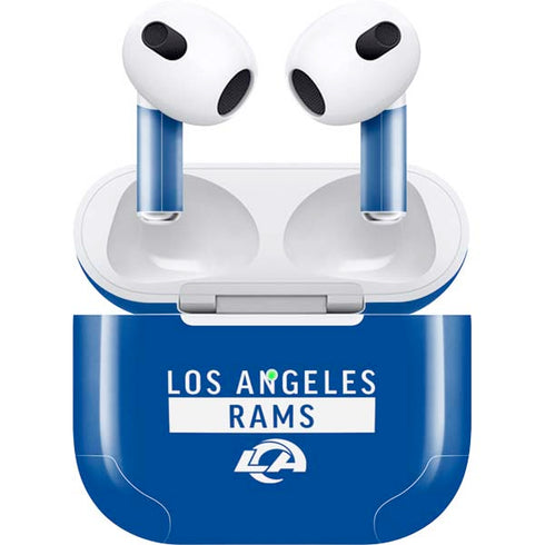 NFL Los Angeles Rams Blue Performance Series Apple AirPods (3rd Gen 2021) Skin