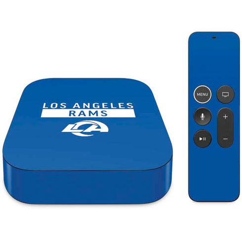 NFL Los Angeles Rams Blue Performance Series Apple TV Skin