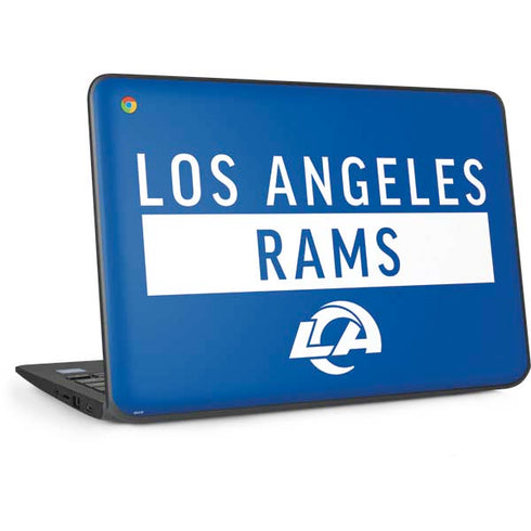 NFL Los Angeles Rams Blue Performance Series HP Chromebook Skin