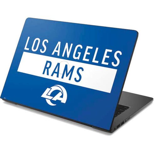 NFL Los Angeles Rams Blue Performance Series Dell Chromebook Skin