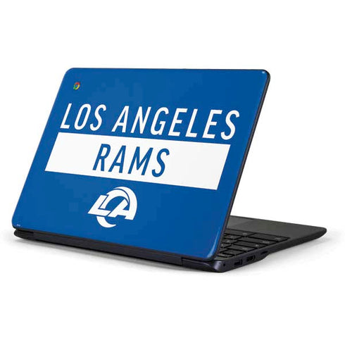 NFL Los Angeles Rams Blue Performance Series Samsung Chromebook Skin