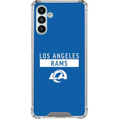 NFL Los Angeles Rams Blue Performance Series Galaxy A13 5G Clear Case