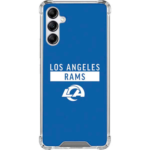 NFL Los Angeles Rams Blue Performance Series Galaxy A15 5G Clear Case