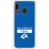 NFL Los Angeles Rams Blue Performance Series Galaxy A20 Clear Case