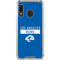 NFL Los Angeles Rams Blue Performance Series Galaxy A30 Clear Case