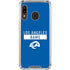 NFL Los Angeles Rams Blue Performance Series Galaxy A30 Clear Case