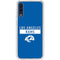 NFL Los Angeles Rams Blue Performance Series Galaxy A50 Clear Case