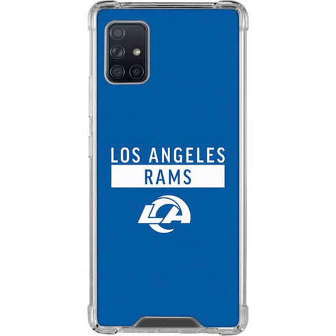 NFL Los Angeles Rams Blue Performance Series Galaxy A51 5G Clear Case