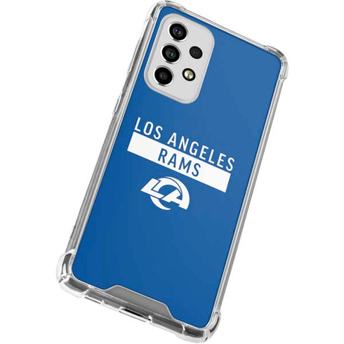 NFL Los Angeles Rams Blue Performance Series Galaxy A53 5G Clear Case