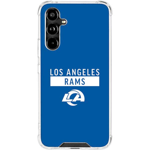 NFL Los Angeles Rams Blue Performance Series Galaxy A54 5G Clear Case