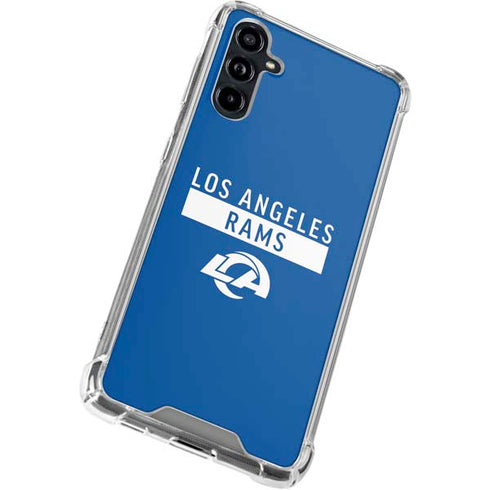 NFL Los Angeles Rams Blue Performance Series Galaxy A54 5G Clear Case