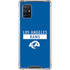 NFL Los Angeles Rams Blue Performance Series Galaxy A71 5G Clear Case
