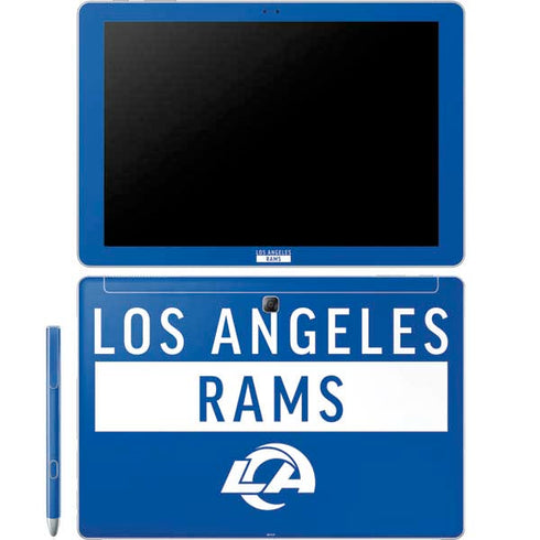 NFL Los Angeles Rams Blue Performance Series Galaxy Book 12in Skin