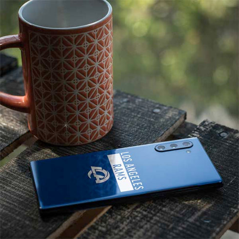NFL Los Angeles Rams Blue Performance Series Galaxy Note 10 Skin
