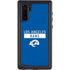 NFL Los Angeles Rams Blue Performance Series Galaxy Note 10 Waterproof Case