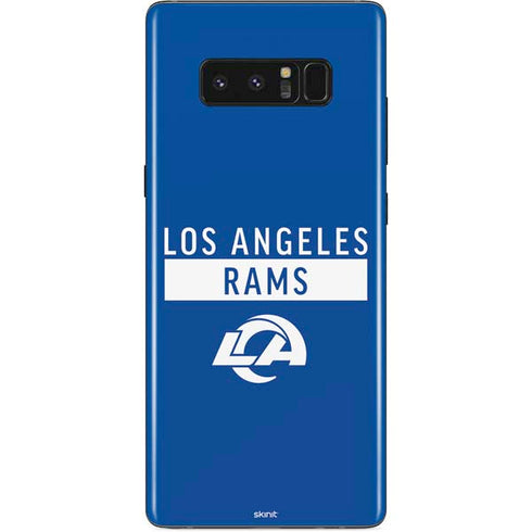 NFL Los Angeles Rams Blue Performance Series Galaxy Note 8 Skin