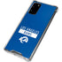 NFL Los Angeles Rams Blue Performance Series Galaxy Note20 5G Clear Case