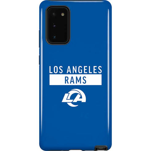 NFL Los Angeles Rams Blue Performance Series Galaxy Note20 5G Pro Case