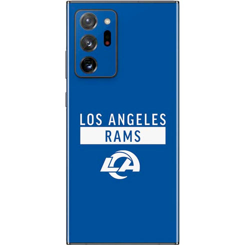NFL Los Angeles Rams Blue Performance Series Galaxy Note20 Ultra 5G Skin