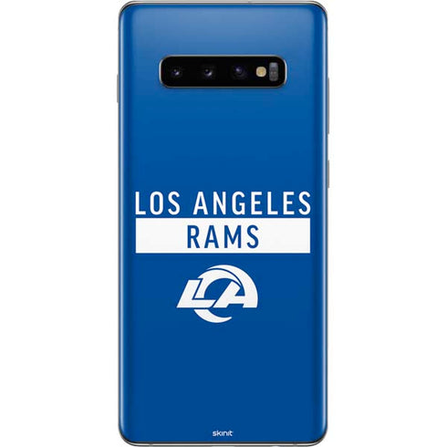 NFL Los Angeles Rams Blue Performance Series Galaxy S10 Plus Skin