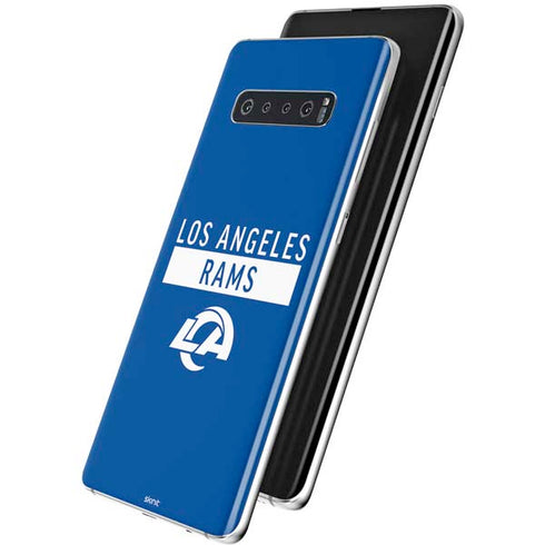 NFL Los Angeles Rams Blue Performance Series Galaxy S10 Plus Skin