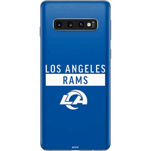 NFL Los Angeles Rams Blue Performance Series Galaxy S10 Skin