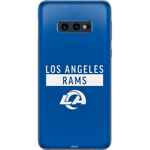 NFL Los Angeles Rams Blue Performance Series Galaxy S10e Skin