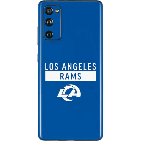 NFL Los Angeles Rams Blue Performance Series Galaxy S20 Fan Edition Skin