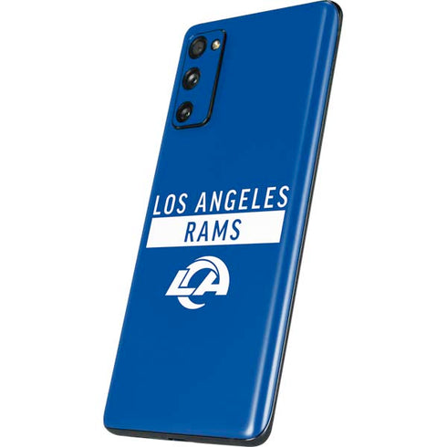 NFL Los Angeles Rams Blue Performance Series Galaxy S20 Fan Edition Skin
