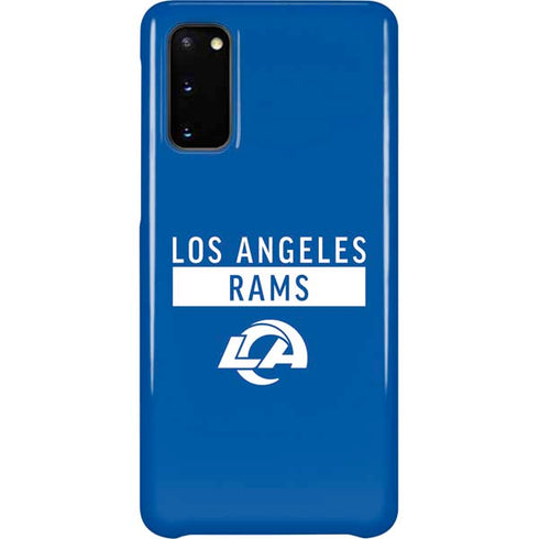 NFL Los Angeles Rams Blue Performance Series Galaxy S20 Lite Case