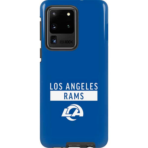 NFL Los Angeles Rams Blue Performance Series Galaxy S20 Ultra 5G Pro Case