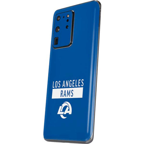 NFL Los Angeles Rams Blue Performance Series Galaxy S20 Ultra 5G Skin