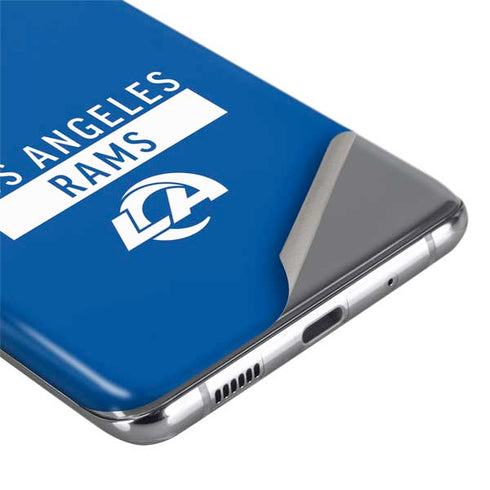 NFL Los Angeles Rams Blue Performance Series Galaxy S20 Ultra 5G Skin