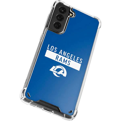 NFL Los Angeles Rams Blue Performance Series Galaxy S21 5G Clear Case