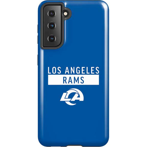 NFL Los Angeles Rams Blue Performance Series Galaxy S21 5G Pro Case