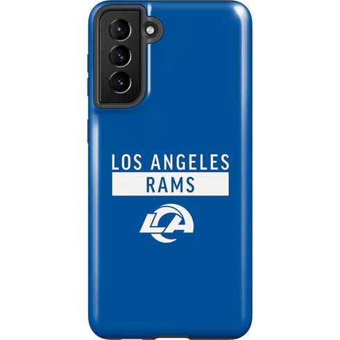 NFL Los Angeles Rams Blue Performance Series Galaxy S21 FE Pro Case