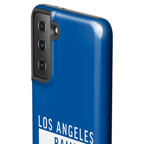 NFL Los Angeles Rams Blue Performance Series Galaxy S21 FE Pro Case