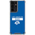 NFL Los Angeles Rams Blue Performance Series Galaxy S21 Ultra 5G Clear Case
