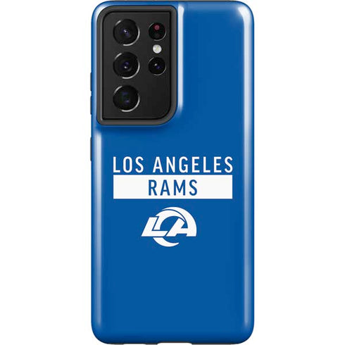 NFL Los Angeles Rams Blue Performance Series Galaxy S21 Ultra 5G Pro Case