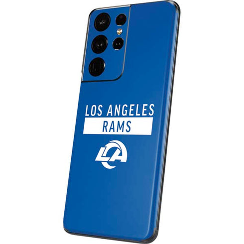 NFL Los Angeles Rams Blue Performance Series Galaxy S21 Ultra 5G Skin