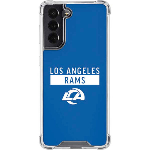 NFL Los Angeles Rams Blue Performance Series Galaxy S22 Clear Case