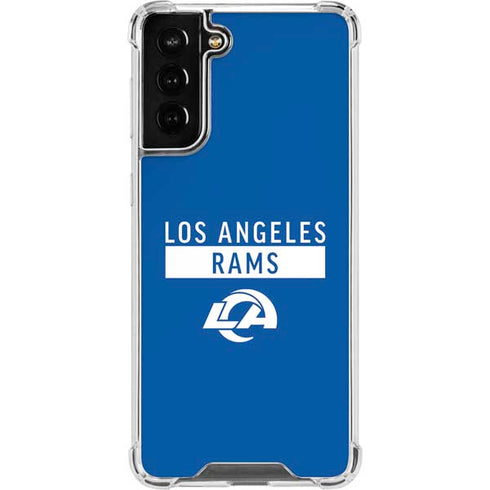 NFL Los Angeles Rams Blue Performance Series Galaxy S22 Plus Clear Case