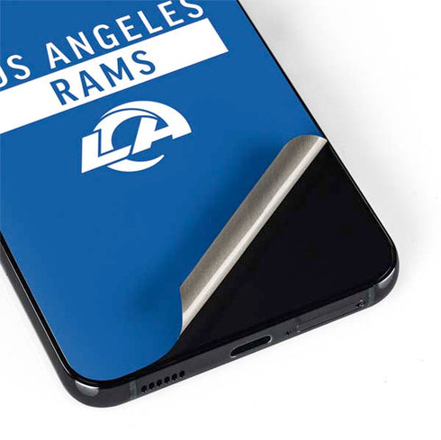 NFL Los Angeles Rams Blue Performance Series Galaxy S22 Skin