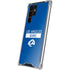 NFL Los Angeles Rams Blue Performance Series Galaxy S22 Ultra Clear Case