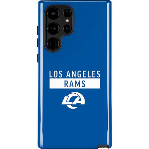 NFL Los Angeles Rams Blue Performance Series Galaxy S22 Ultra Pro Case